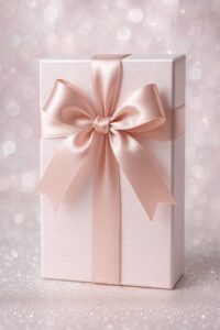 金星美容セレクトbe　優雅なギフトボックスとリボン